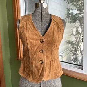 Stylish Brown Suede Vest for Women